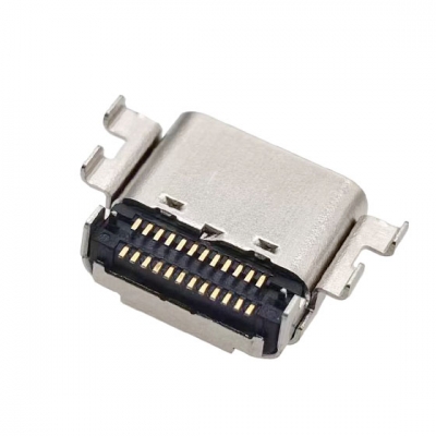 USB 4.0 TYPE C 24p 双壳双贴 SMT  CH=1.32MM L= 8.21mm 脚长0.7