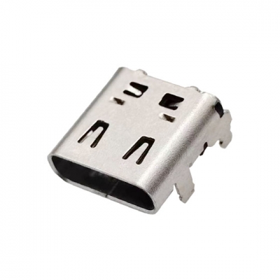 USB 4.0 TYPE C 24p单壳 双贴SMT 板上平贴  L=9.17MM 脚长1.2