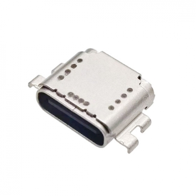 USB 4.0 TYPE C 24p双壳 双贴SMT CH=0.5mm L=8.21mm 脚长0.8